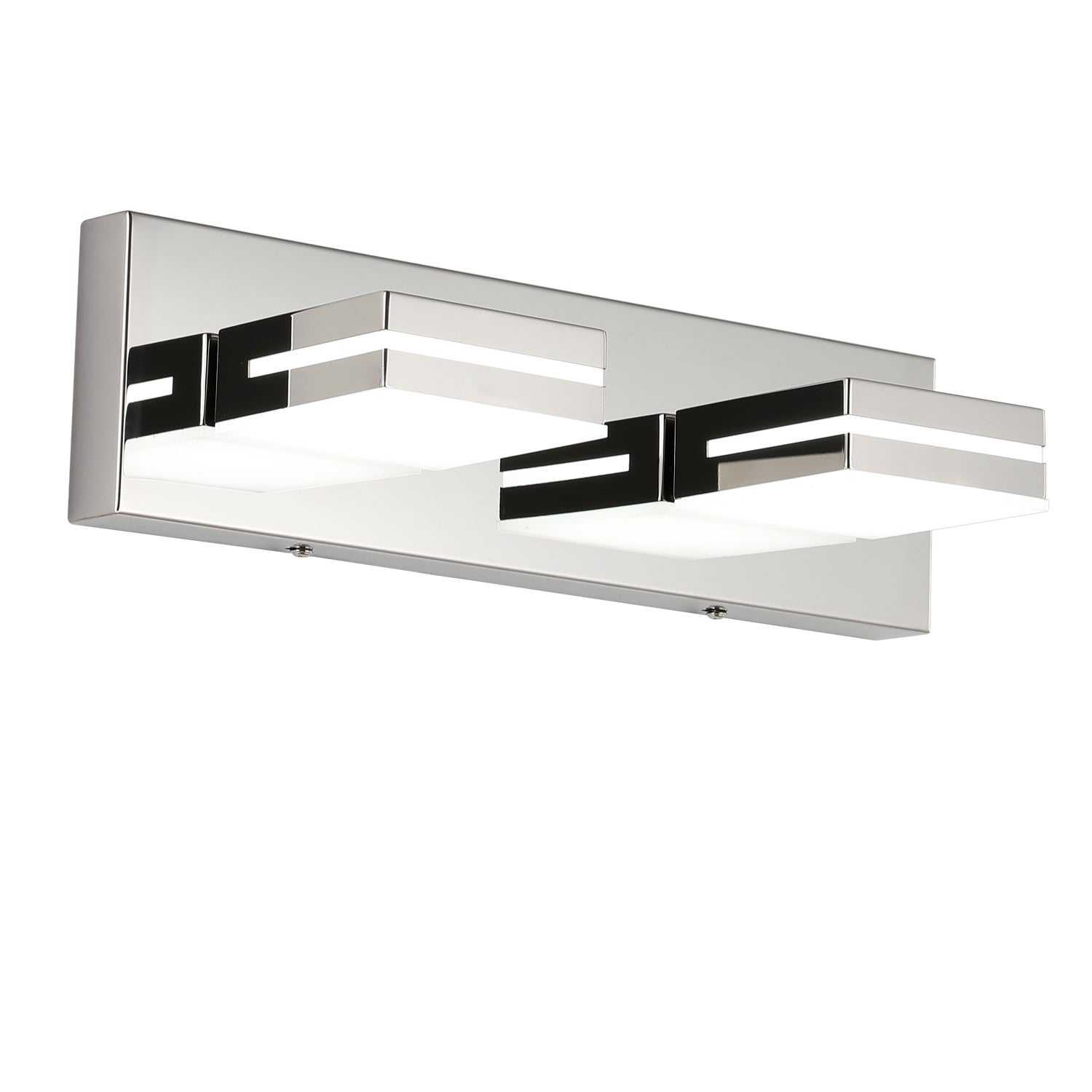 SineRise LED Modern Bathroom Vanity Light Fixtures, Modern Acrylic Bathroom Wall Lighting Fixtures Over Mirror (Cool White 6000K) (3-Light, 24-Inch), Matte Black- Non-dimmable