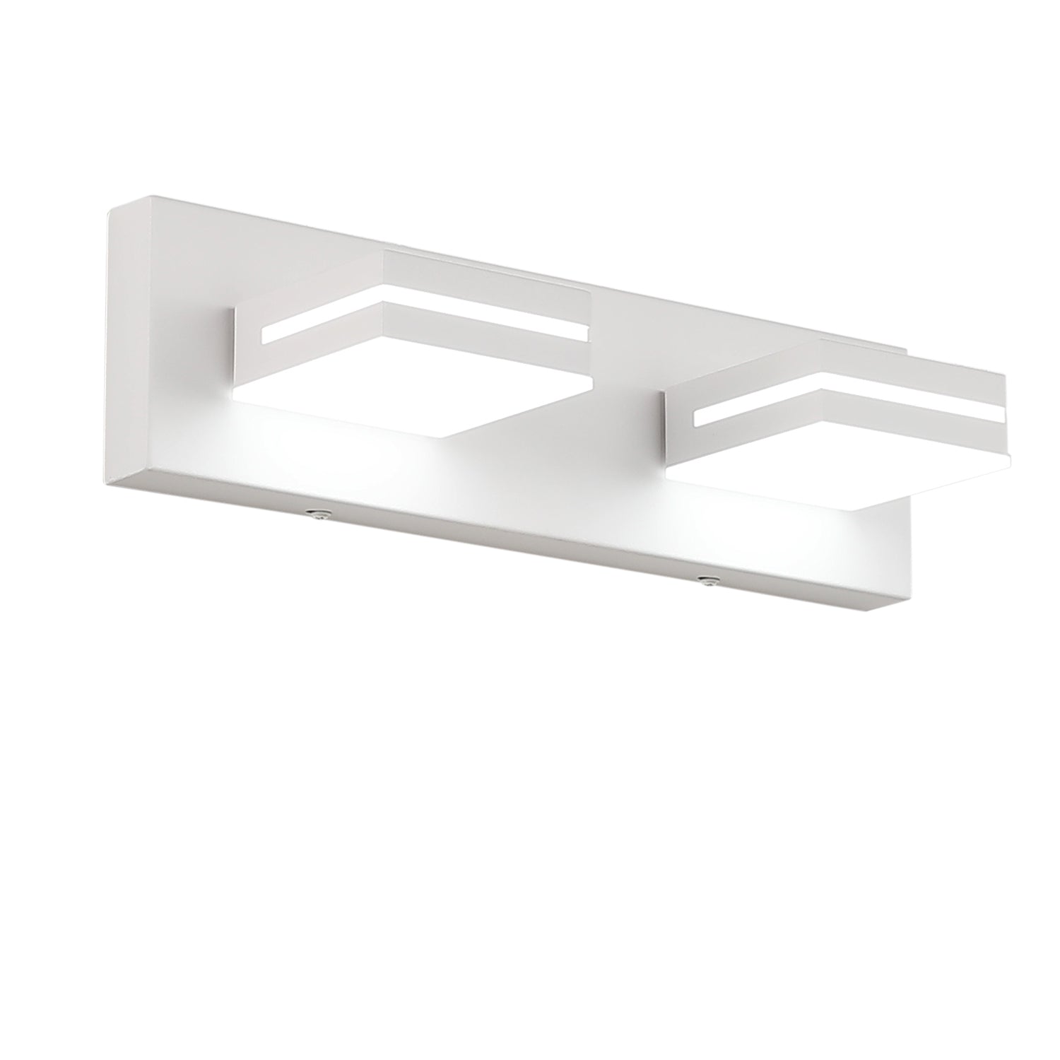 SineRise LED Modern Bathroom Vanity Light Fixtures, Modern Acrylic Bathroom Wall Lighting Fixtures Over Mirror (Cool White 6000K) (3-Light, 24-Inch), Matte Black- Non-dimmable