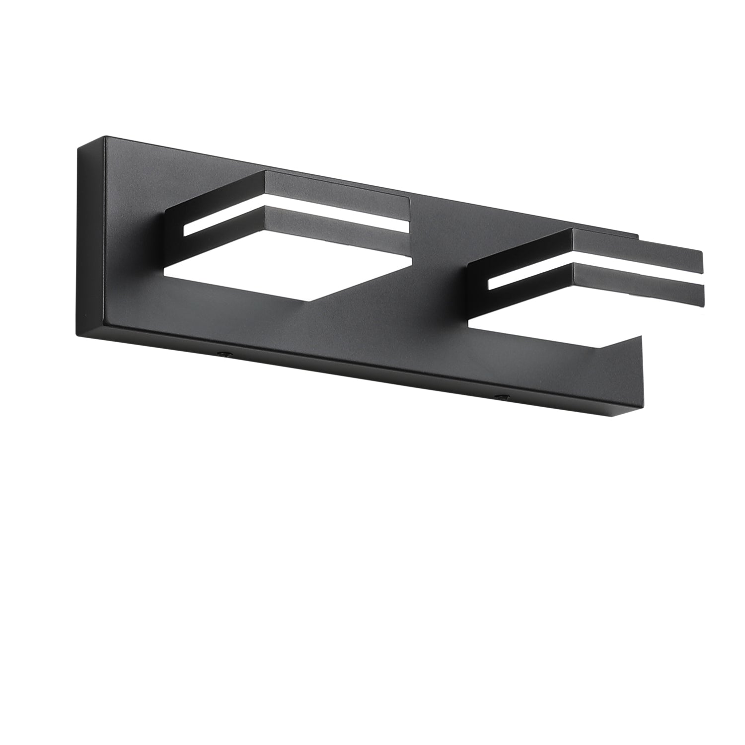 SineRise LED Modern Bathroom Vanity Light Fixtures, Modern Acrylic Bathroom Wall Lighting Fixtures Over Mirror (Cool White 6000K) (3-Light, 24-Inch), Matte Black- Non-dimmable
