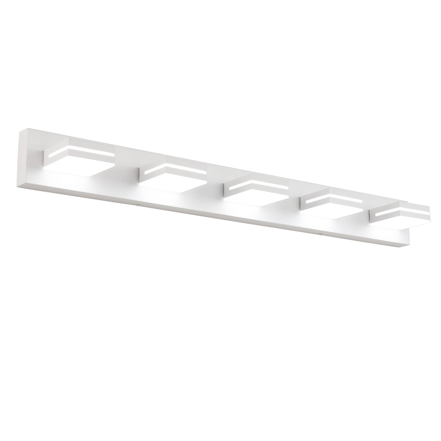 SineRise LED Modern Bathroom Vanity Light Fixtures, Modern Acrylic Bathroom Wall Lighting Fixtures Over Mirror (Cool White 6000K) (3-Light, 24-Inch), Matte Black- Non-dimmable